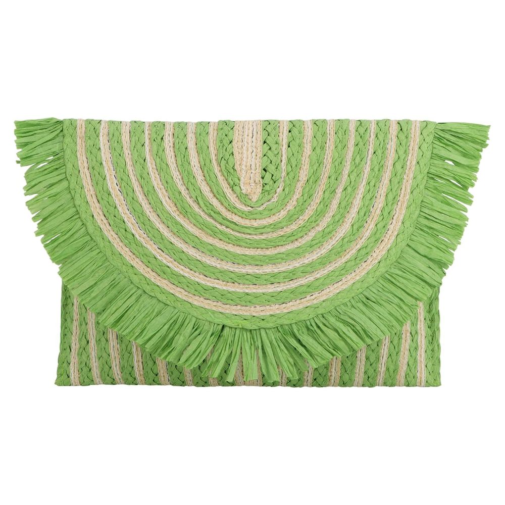 Fringe Straw Clutch Purses Envelope Summer Beach Bags Woven Clutch Uwu :D